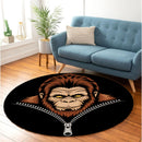 Bigfoot Zipper Round Rug