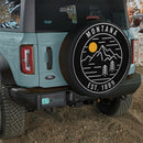 Montana Est.1889 Line Art Car Spare Tire Cover