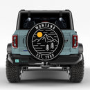 Montana Est.1889 Line Art Car Spare Tire Cover