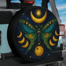 Moon Phase Galaxy Butterfly Car Spare Tire Cover