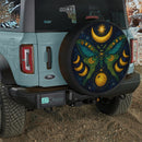 Moon Phase Galaxy Butterfly Car Spare Tire Cover