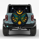 Moon Phase Galaxy Butterfly Car Spare Tire Cover