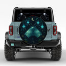 Moon Phase Galaxy Mystic Luna Moth Car Spare Tire Cover