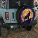 Moon Wolf Galaxy Car Spare Tire Cover