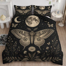 Mystic Moon Phase Moth Bedding Set