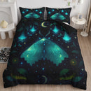 Moon Phase Galaxy Mystic Luna Moth Bedding Set