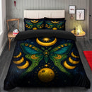 Moon Phase Galaxy Butterfly Bedding Set
