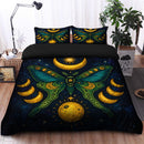 Moon Phase Galaxy Butterfly Bedding Set