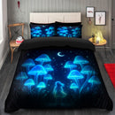 Mystic Girl in Mushroom Forest Bedding Set