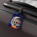 Mouse Couple Love You To The Moon Galaxy Luggage Tag