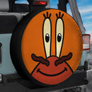 Mr. Krabs Cartoon Custom Jeep Wheel Cover With Camera Hole