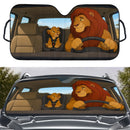 Mufasa x Simba Lion King Car Auto Sunshades