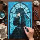 Muichiro Demon Slayer Stained Glass Jigsaw Puzzle