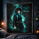 Muichiro Tokito Demon Slayer Woven Throw Blanket