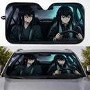 Muichiro Tokito x Yuichiro Tokito Demon Slayer Custom Car Windshield Sunshades
