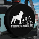 My Rottweiler Ate Your Stick Family Car Spare Tire Cover