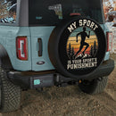 Vintage Running Sport Car Spare Tire Cover