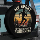 Vintage Running Sport Car Spare Tire Cover