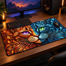 Mysterious Kitty Fire & Water Desk Mat