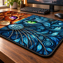 Mysterious Kitty Fire & Water Desk Mat