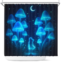 Mystic Girl In Mushroom Forest Shower Curtain