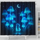 Mystic Girl In Mushroom Forest Shower Curtain
