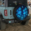 Mystic Girl in Mushroom Forest Car Spare Tire Cover