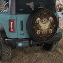 Mystical Luna Moth Butterfly Custom Jeep Wheel Cover With Camera Hole