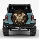 Mystical Luna Moth Butterfly Custom Jeep Wheel Cover With Camera Hole