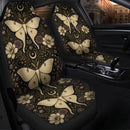Mystical Luna Moth Embroidery Butterfly Custom Car Seat Covers Decor Protectors