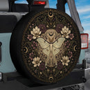 Mystical Luna Moth Embroidery Butterfly Jeep Wheel Cover With Camera Hole