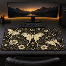 Mystical Luna Moth Night Butterfly Desk Mat