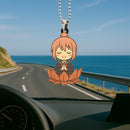 Nadeshiko Kagamihara Meditating Yuru Camp Cute Anime Custom Car Accessories Decoration