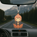 Nadeshiko Kagamihara Meditating Yuru Camp Cute Anime Custom Car Accessories Decoration