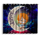 Nami One Piece Love You To The Moon Galaxy Window Curtain