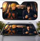 Naruto And Sasuke From Naruto Car Auto Sunshades