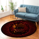 Naruto Break Wall Round Rug