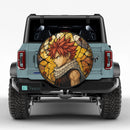 Natsu Fairy Tail Anime Stained Glass Jeep Car Spare Tire Cover