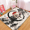 Natsu x Lucy Japan Ink Style Rectangular Area Rug