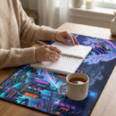Neon City Cyberpunk Desk Mat
