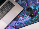 Neon City Cyberpunk Desk Mat