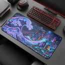 Neon City Cyberpunk Desk Mat
