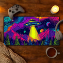 Neon UFO Gamer Desk Mat