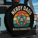 Nerdy Dads Build Character Car Spare Tire Cover