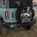 Never Better Girly Skull Car Spare Tire Cover