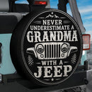 Never Underestimate A Grandma With A Jeep Car Spare Tire Cover