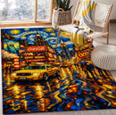 NewYork City Starry Night Rectangular Area Rug
