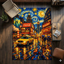 NewYork City Starry Night Rectangular Area Rug