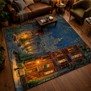 New York City At Night Rectangular Area Rug