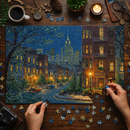 New York City At Night Jigsaw Puzzle